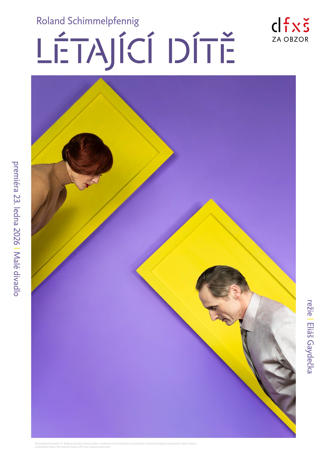 Flying kid poster artwork zuzana fajmonova