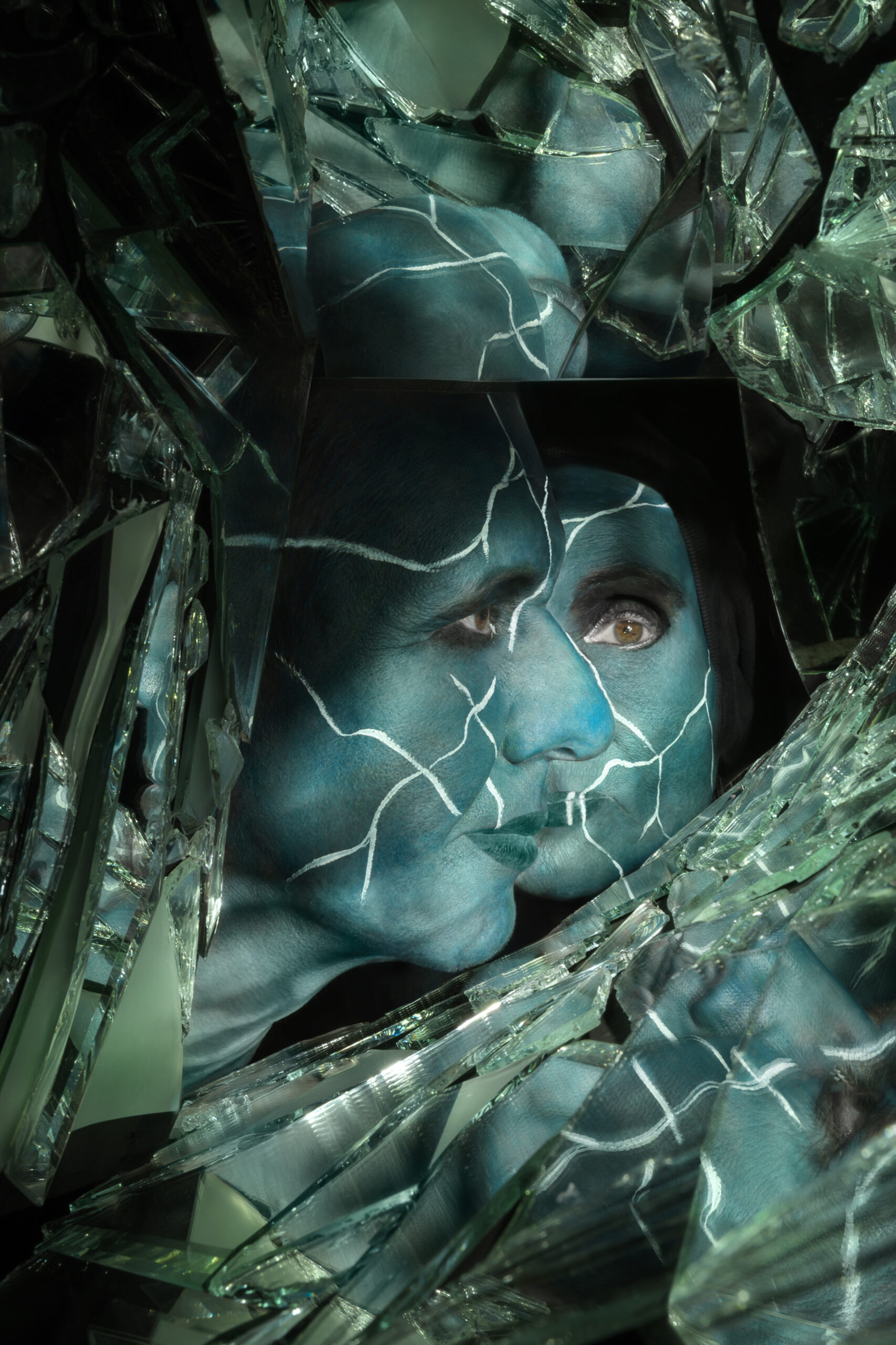 Mirror's crack artwork by zuzana fajmonova Mirror's crack artwork by zuzana fajmonova